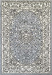 Dynamic Rugs ANCIENT GARDEN 57119-4646 Steel Blue and Cream
